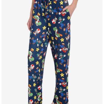 Super Mario Bros. Characters Pajama Pants