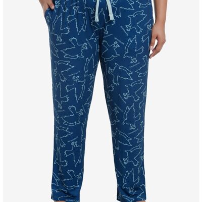 Harry Potter Ravenclaw Mascot Girls Pajama Pants Plus Size