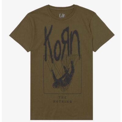 Korn The Nothing Green Boyfriend Fit Girls T-Shirt