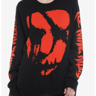 Ice Nine Kills Mask Girls Intarsia Sweater