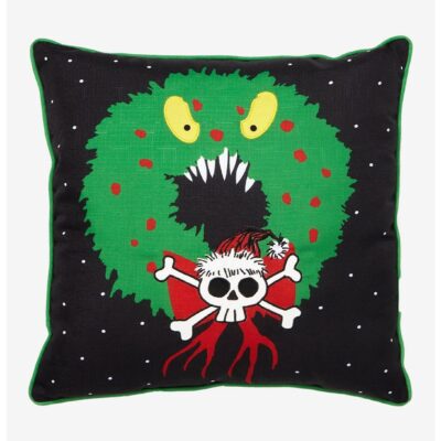 The Nightmare Before Christmas Monster Wreath Pillow