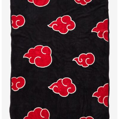 Naruto Shippuden Akatsuki Cloud Throw Blanket