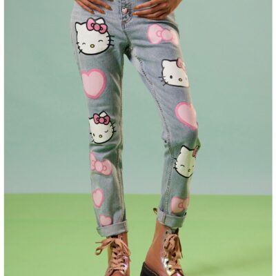 Hello Kitty Hearts Mom Jeans