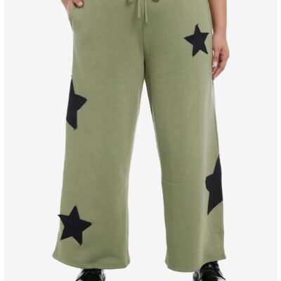 Social Collision Star Patch Girls Lounge Pants Plus Size