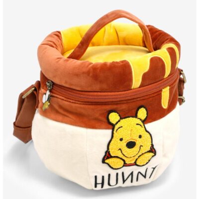 Disney Winnie The Pooh Honey Pot Figural Plush Crossbody Bag