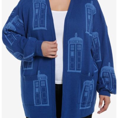 Doctor Who TARDIS Girls Cardigan Plus Size