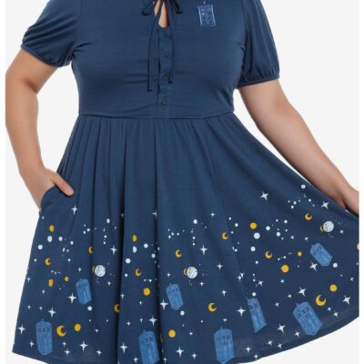 Doctor Who TARDIS Starry Night Dress Plus Size