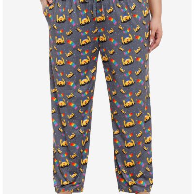 Don’t Hug Me I’m Scared Yellow Guy Girls Pajama Pants Plus Size