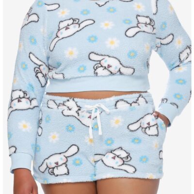 Cinnamoroll Flowers Girls Fuzzy Lounge Set