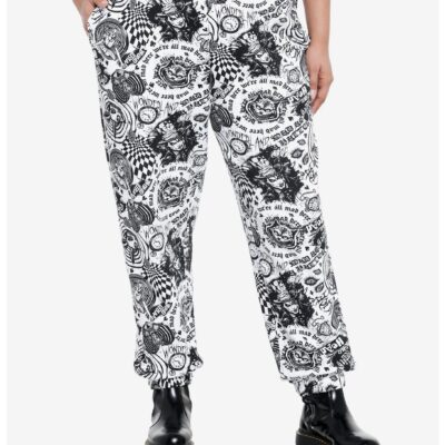 Social Collision Down The Rabbit Hole Girls Jogger Sweatpants Plus Size