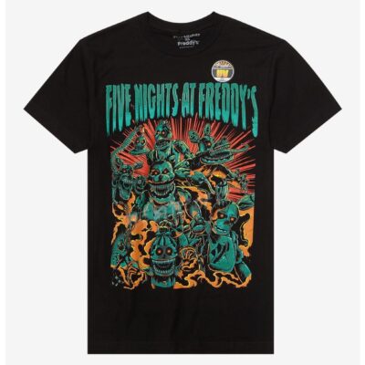 Five Nights At Freddy’s Metal Animatronics T-Shirt