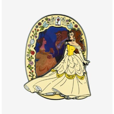 Loungefly Disney Beauty And The Beast Dancing Lenticular Enamel Pin