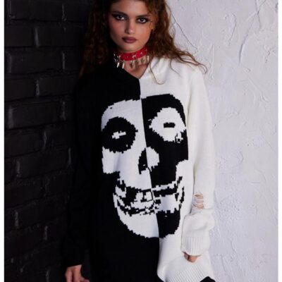 Misfits X Social Collision Fiend Sweater Dress Hot Topic Exclusive