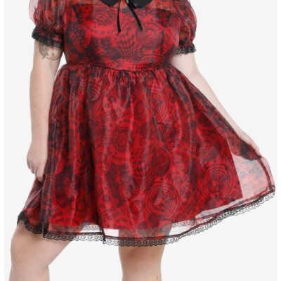 Social Collision Through The Looking Glass Organza Dress Plus Size