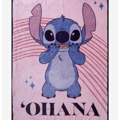 Disney Lilo & Stitch Ohana Throw Blanket