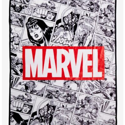 Marvel Comic Book Panels Throw Blanket