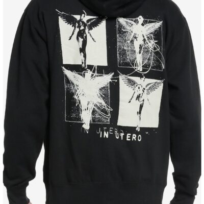 Nirvana In Utero Angel Grid Hoodie