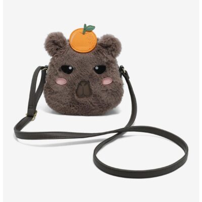 Capybara Furry Figural Crossbody Bag