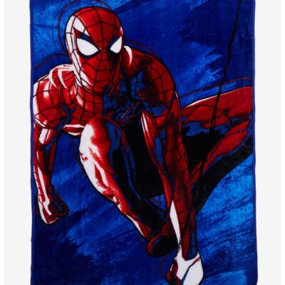 Marvel Spider-Man Action Pose Throw Blanket