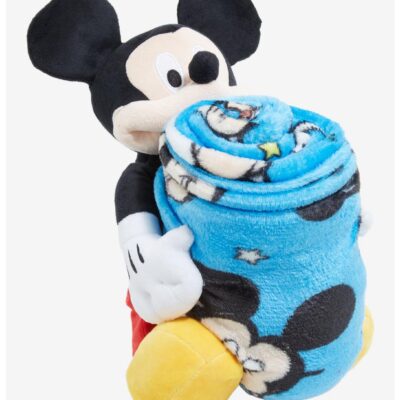 Disney Mickey Mouse Character Hugger Pillow & Silk Touch Throw Set