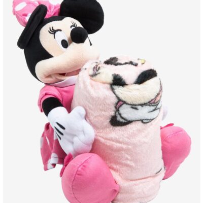 Disney Minnie Mouse Character Hugger Pillow & Silk Touch Throw Set