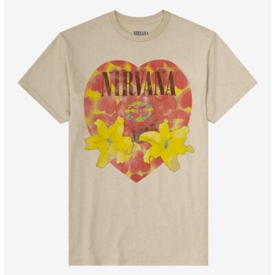 Nirvana Heart-Shaped Box Heart Boyfriend Fit Girls T-Shirt