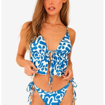 Dippin’ Daisy’s Goldie Swim Top Echo Blue