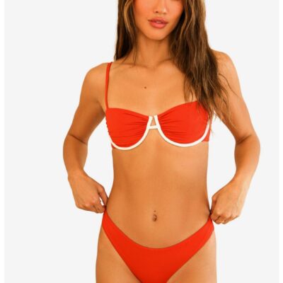 Dippin’ Daisy’s Starlight Swim Top Poppy Red