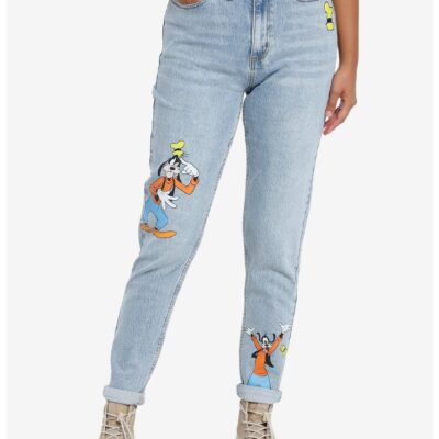 Disney Goofy Mom Jeans With Belt