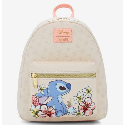 Loungefly Disney Stitch Tropical Flowers Mini Backpack