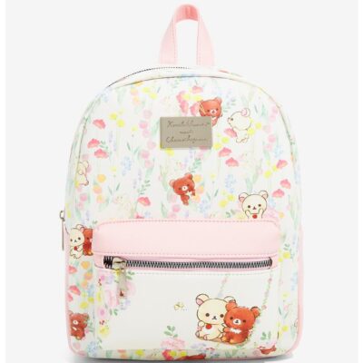 Rilakkuma Korilakkuma & Chairoikoguma Floral Mini Backpack