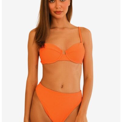 Dippin’ Daisy’s Seashore Swim Bottom Ginger Orange Ribbed