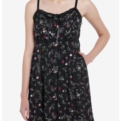 Sweet Society Flower Embroidery Cami Dress