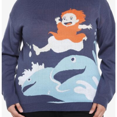 Studio Ghibli Ponyo Fish Girls Sweater Plus Size