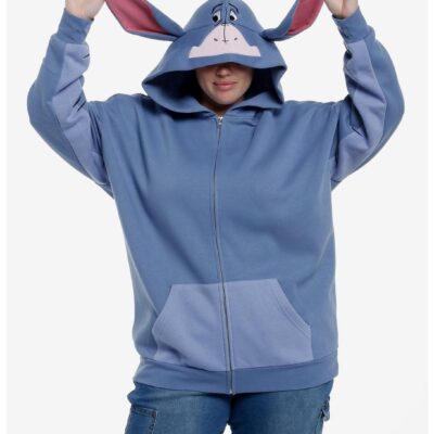 Disney Winnie The Pooh Eeyore Ears & Tail Girls Hoodie Plus Size