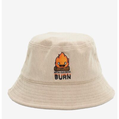 Studio Ghibli Howl’s Moving Castle Calcifer Corduroy Bucket Hat