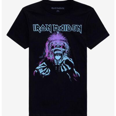 Iron Maiden Pastel Eddie Boyfriend Fit Girls T-Shirt