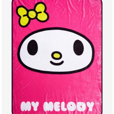 My Melody Face Throw Blanket