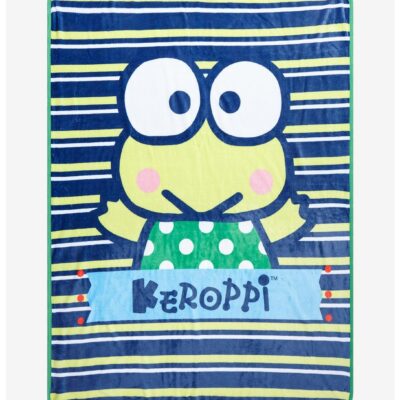 Keroppi Stripe Throw Blanket