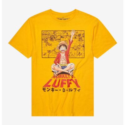 One Piece Luffy Map T-Shirt