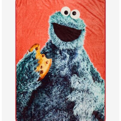 Sesame Street Cookie Monster Throw Blanket