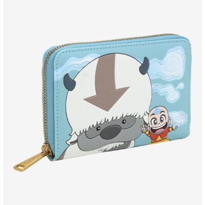 Loungefly Avatar: The Last Airbender Map Appa & Aang Zipper Wallet