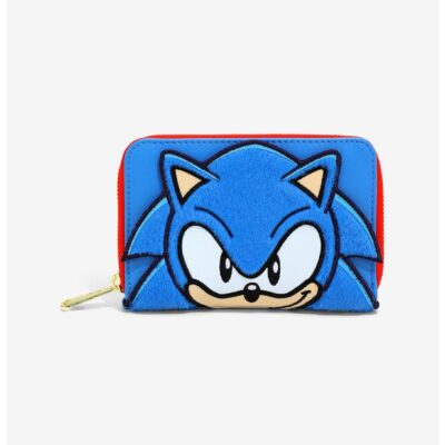 Loungefly Sonic The Hedgehog Figural Zipper Wallet