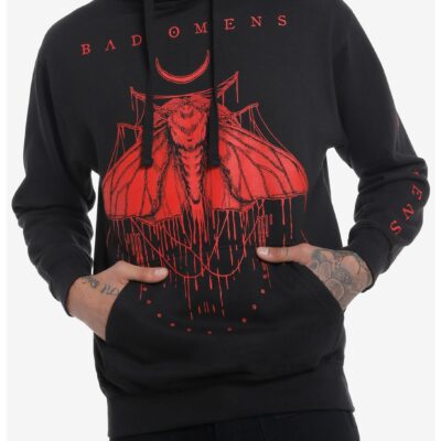 Bad Omens Red Moth Hoodie