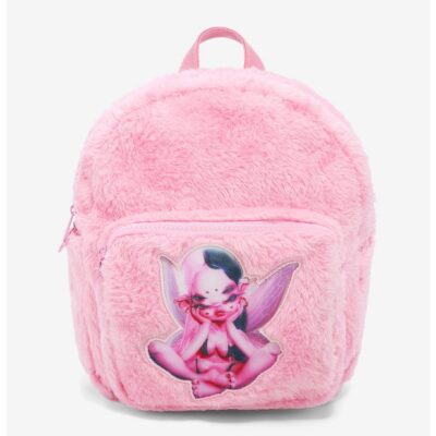 Melanie Martinez Portals Pink Fuzzy Mini Backpack