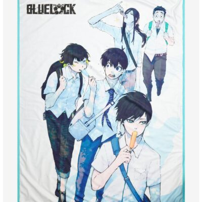 Blue Lock School Group Throw Blanket