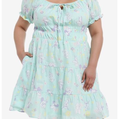 Her Universe Disney Mickey Mouse And Friends Pastel Spring Dress Plus Size