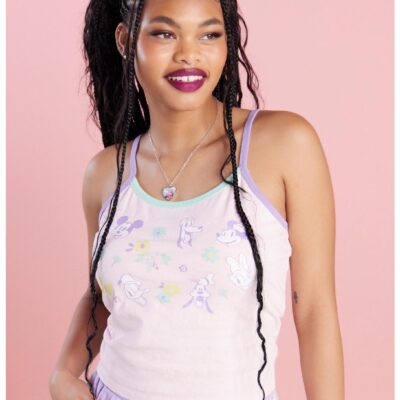 Her Universe Disney Mickey Mouse And Friends Pastel Spring Girls Cami