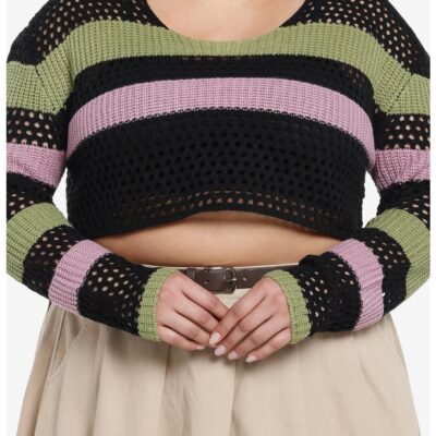 Sweet Society Stripe Girls Knit Shrug Plus Size