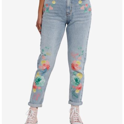 Disney Sleeping Beauty Three Good Fairies Mom Jeans